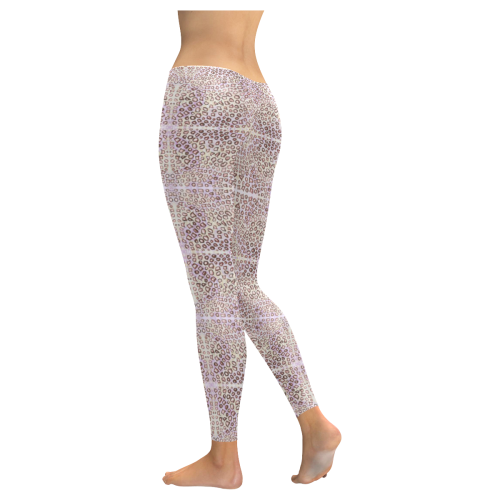 Leopard Skin leggings from Painting Women's Low Rise Leggings (Invisible Stitch) (Model L05)