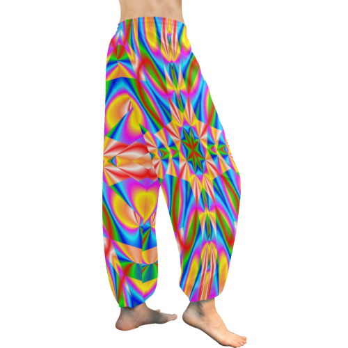 Rainbow Love Kaleidoscope Women's All Over Print Harem Pants (Model L18)