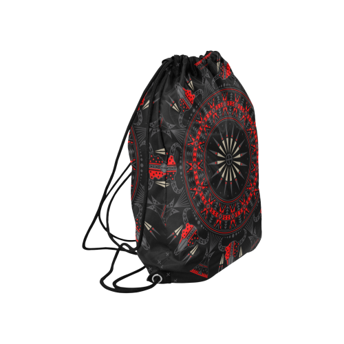 Buffalo Nation Red Large Drawstring Bag Model 1604 (Twin Sides)  16.5"(W) * 19.3"(H)