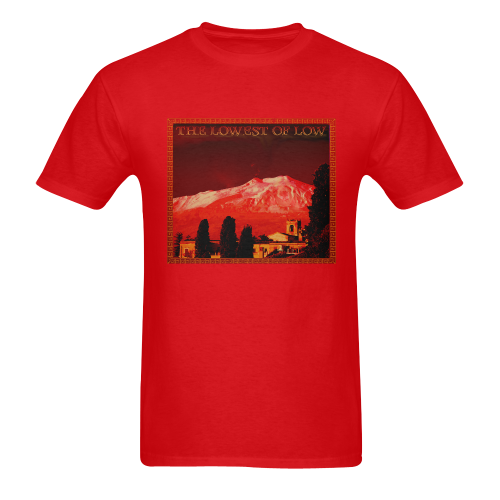 The Lowest of Low Etna Rosso Men's T-Shirt in USA Size (Two Sides Printing)