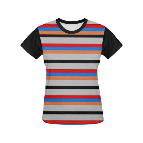 Armenian Flag All Over Print T-shirt for Women/Large Size (USA Size) (Model T40)