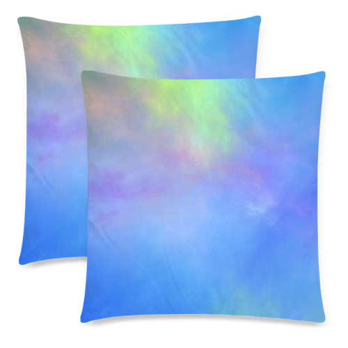 It's a Beautiful Day Custom Zippered Pillow Cases 18"x 18" (Twin Sides) (Set of 2)