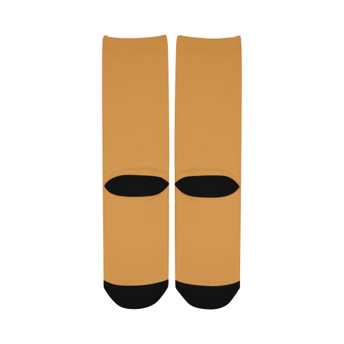 color butterscotch Women's Custom Socks