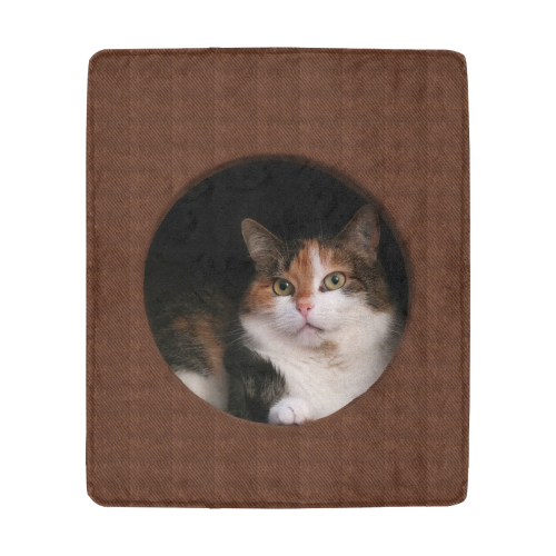 The Kitty In The Hole Ultra-Soft Micro Fleece Blanket 50"x60"