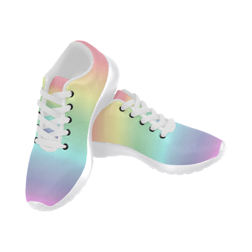 Pastel Rainbow Women’s Running Shoes (Model 020)