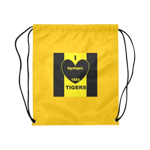 TIGERS- Large Drawstring Bag Model 1604 (Twin Sides)  16.5"(W) * 19.3"(H)