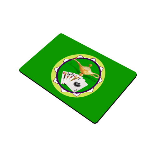 LasVegasIcons Poker Chip - Magic Lamp on Green Doormat 24"x16"