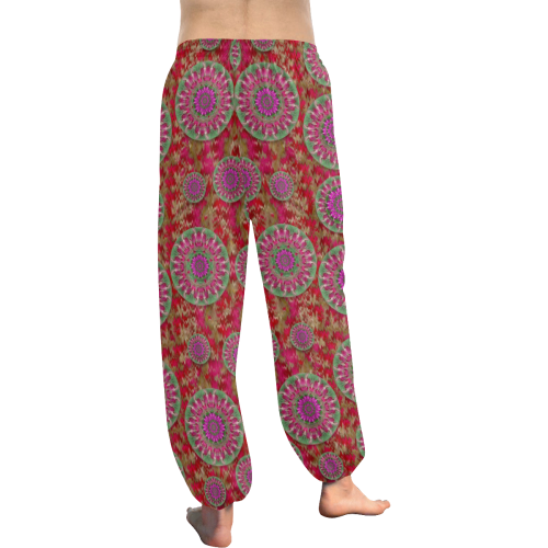Hearts can also be flowers such as bleeding hearts Women's All Over Print Harem Pants (Model L18)