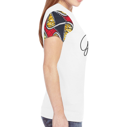 T shirt Wax 3 GV New All Over Print T-shirt for Women (Model T45)