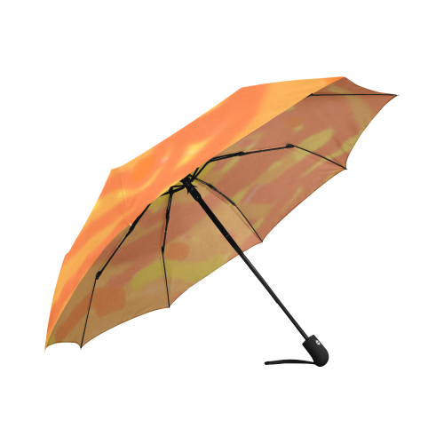 Orange and Yellow Scribbles Auto-Foldable Umbrella (Model U04)