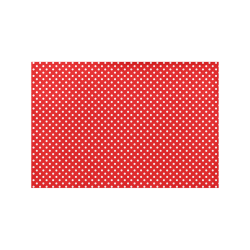 Red polka dots Placemat 12’’ x 18’’ (Set of 4)
