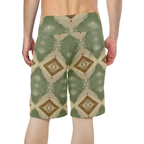 Geometric Camo Men's All Over Print Board Shorts (Model L16)