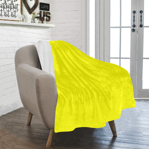 color yellow Ultra-Soft Micro Fleece Blanket 30''x40''