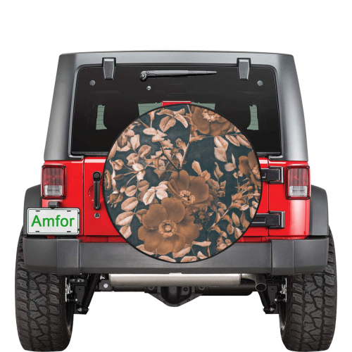 flowers #flowers #pattern #flora 34 Inch Spare Tire Cover
