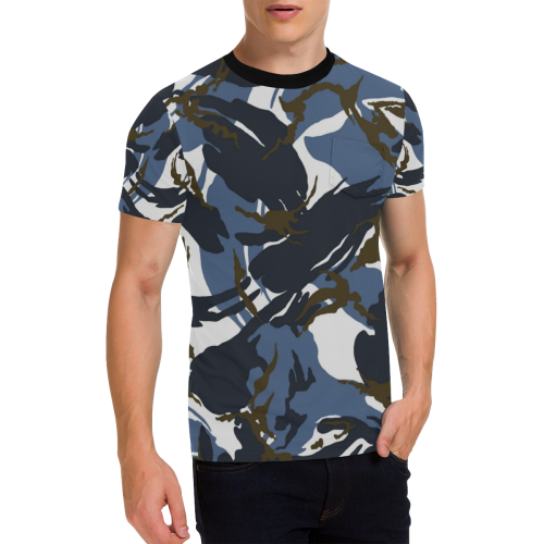 camouflage-87 Men's All Over Print T-Shirt with Chest Pocket (Model T56)