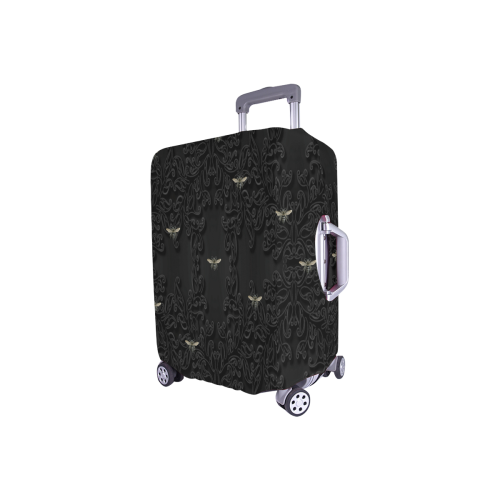 Black Bees and Lace Luggage Cover/Small 18"-21"