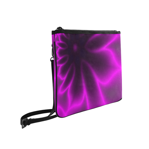 Purple Blossom Slim Clutch Bag (Model 1668)