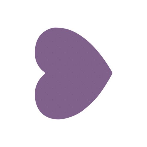 color purple 3515U Heart-shaped Mousepad