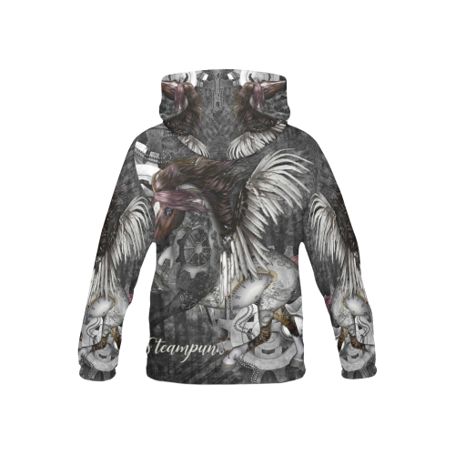 Aweswome steampunk horse with wings All Over Print Hoodie for Kid (USA Size) (Model H13)