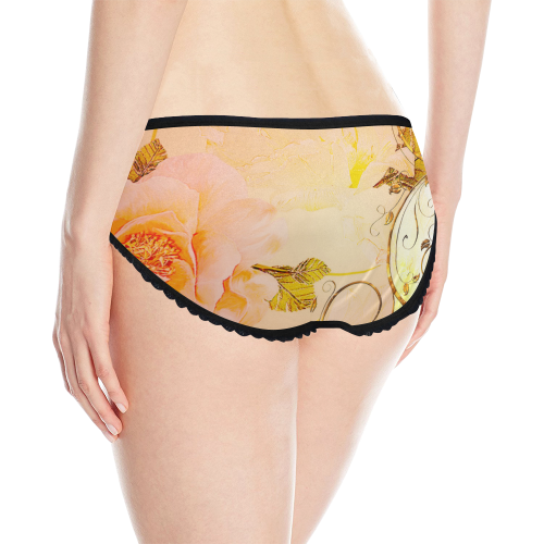 Beautiful flowers in soft colors Women's All Over Print Classic Briefs (Model L13)