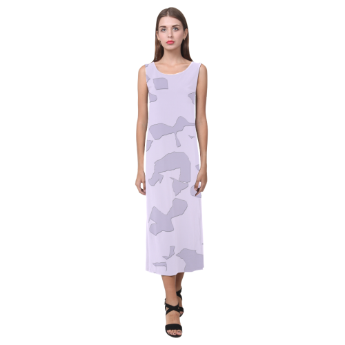 Lavender Moon Raker Phaedra Sleeveless Open Fork Long Dress (Model D08)