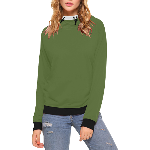 olive green womens hoodie
