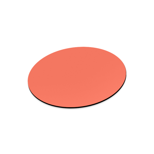 color tomato Round Mousepad