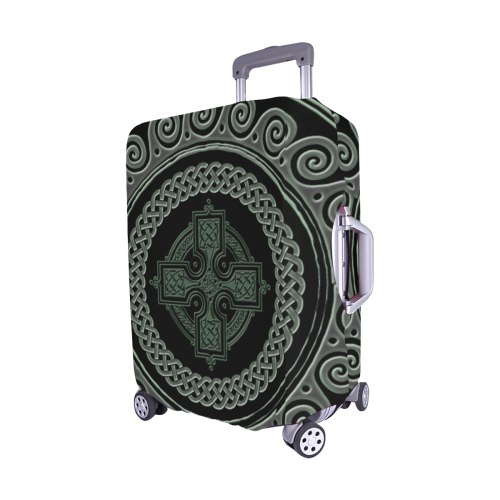 Awesome Celtic Cross Luggage Cover/Medium 22"-25"