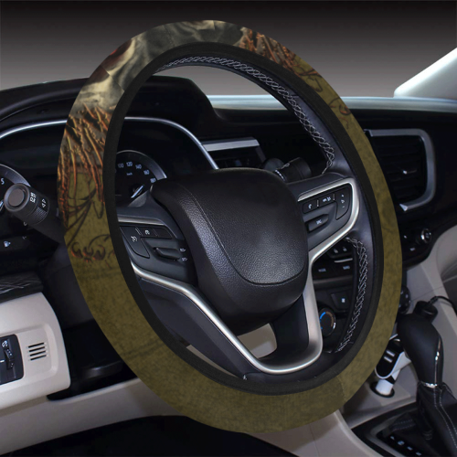 Awesome dark skull Steering Wheel Cover with Elastic Edge
