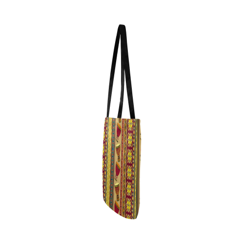 Traditional Africa Border Wallpaper Pattern 4 Reusable Shopping Bag Model 1660 (Two sides)