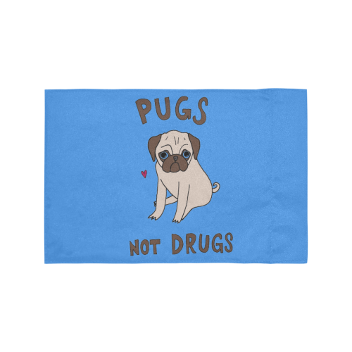 PUGS NOT DRUGS Motorcycle Flag (Twin Sides)