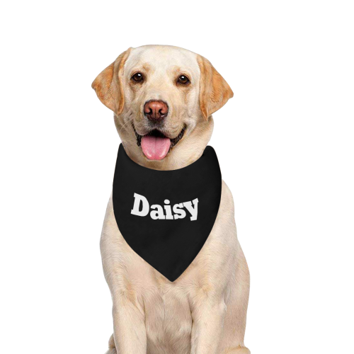 Daisy Pattern by K.Merske Pet Dog Bandana/Large Size