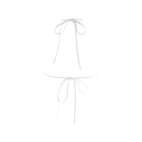 Balloon Flower Custom Bikini Swimsuit Top