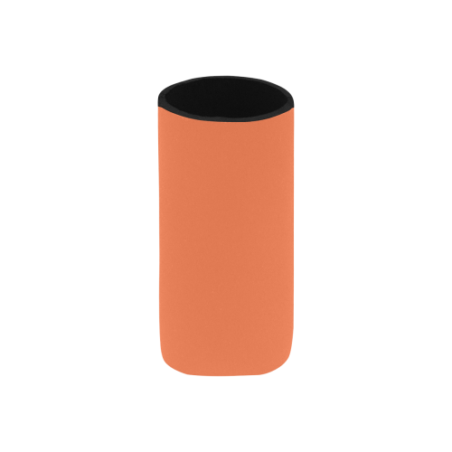 color coral Neoprene Can Cooler 5" x 2.3" dia.