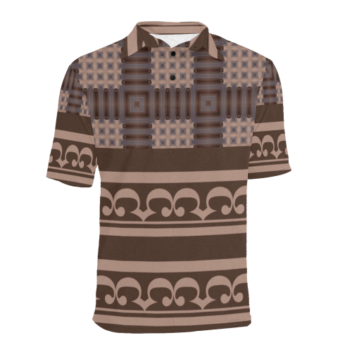 Tshirt-tee-menn fashion-333arp Men's All Over Print Polo Shirt (Model T55)
