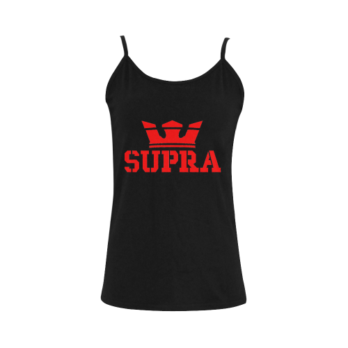Supra Red Crown Women's Spaghetti Top (USA Size) (Model T34)