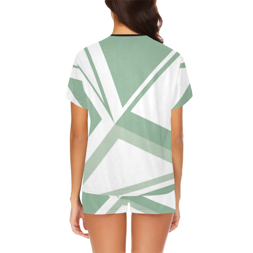 geometric fantasy Women's Short Pajama Set