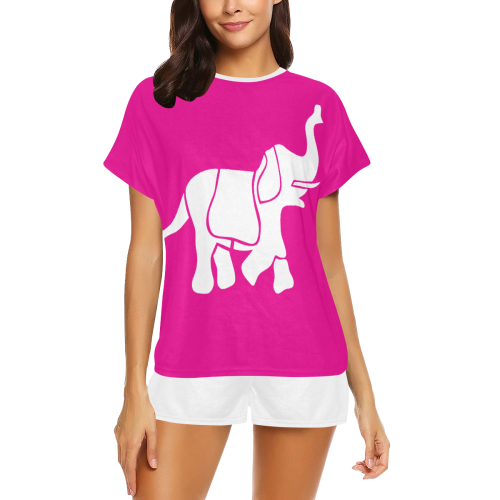 white elephant Women's Short Pajama Set