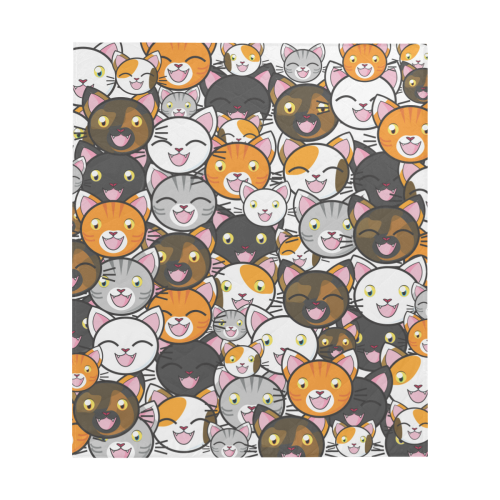 Funny Cats All Over Quilt 60"x70"