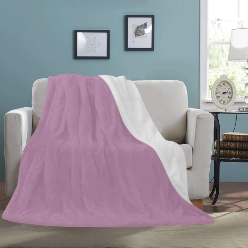 color mauve Ultra-Soft Micro Fleece Blanket 54''x70''