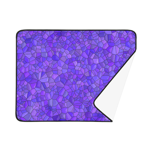 Purple crystals Beach Mat 78"x 60"