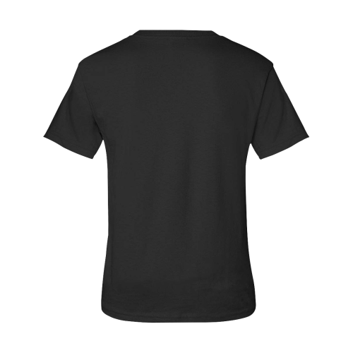 3D Psychedelic Black+White Rose Women's Raglan T-Shirt/Front Printing (Model T62)