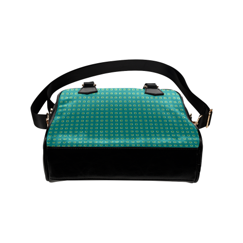 Teal Mod Dots Shoulder Handbag (Model 1634)