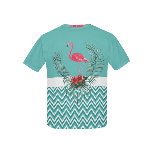 Retro Flamingo Chevron Kids' All Over Print T-shirt (USA Size) (Model T40)