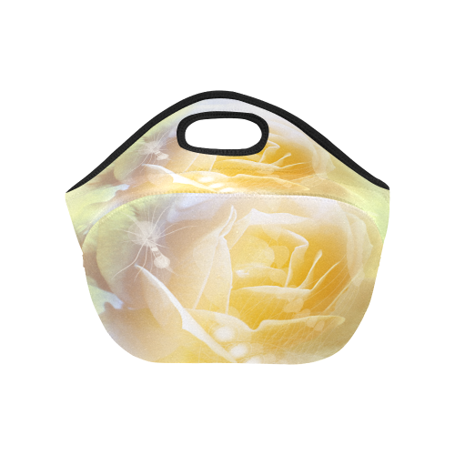 Soft yellow roses Neoprene Lunch Bag/Small (Model 1669)