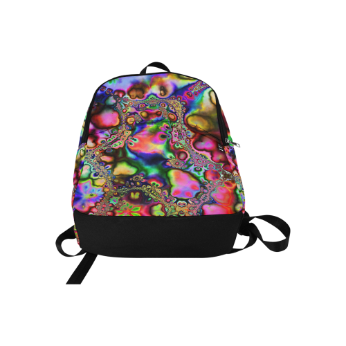 Rainbow Slick Fabric Backpack for Adult (Model 1659)
