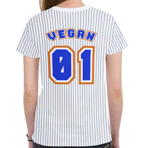 No. 1 Vegan New All Over Print T-shirt for Women (Model T45)