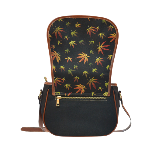 Mary Jane Saddle Bag/Small (Model 1649)(Flap Customization)