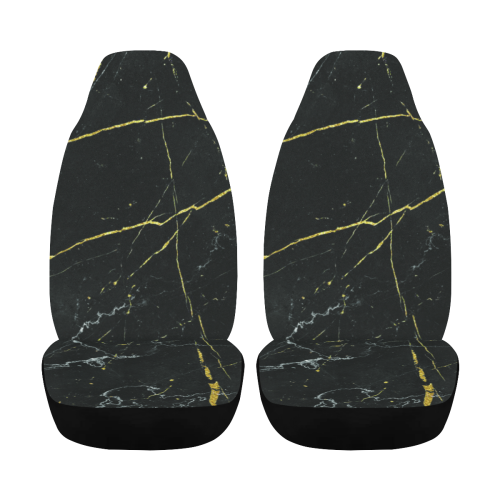 Dark Marble Design Car Seat Cover Airbag Compatible (Set of 2)