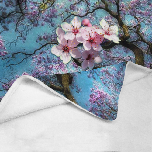Cherry blossomL Ultra-Soft Micro Fleece Blanket 40"x50"